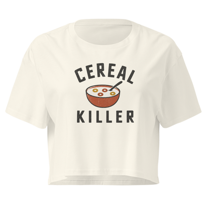 Cereal Killer Relaxed Crop Top - Natural