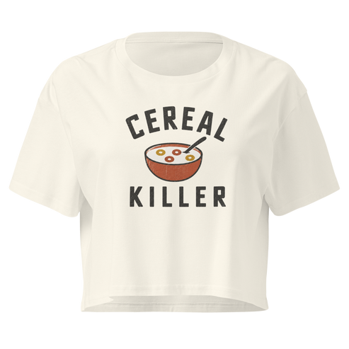 Cereal Killer Relaxed Crop Top - Natural