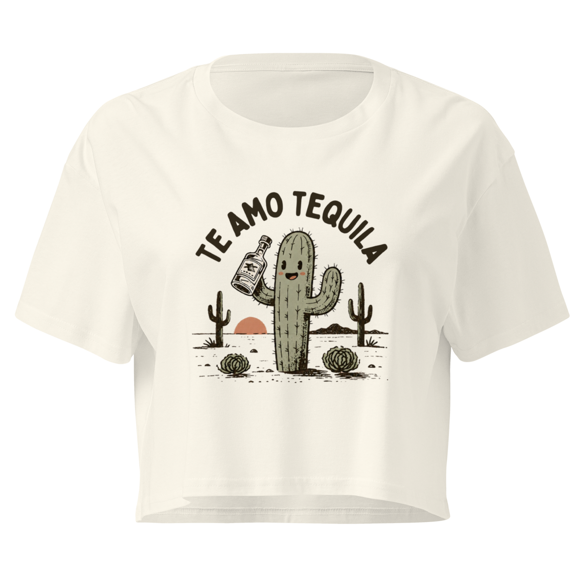Te Amo Tequila Relaxed Crop Top