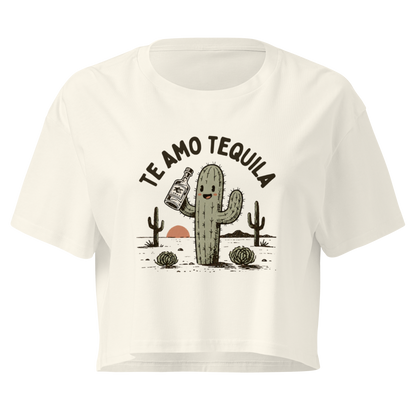 Te Amo Tequila Relaxed Crop Top