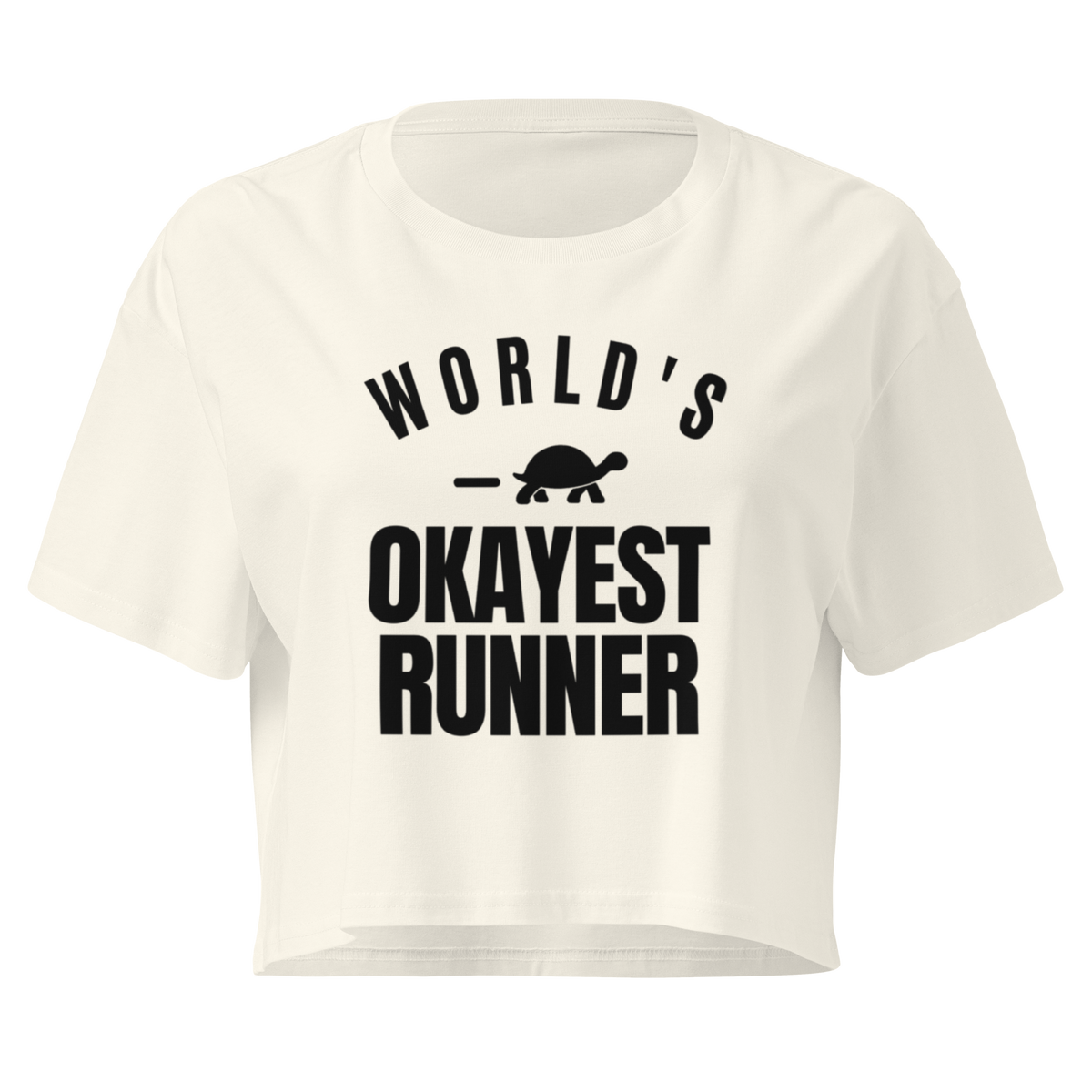 World's Okayest Runner Relaxed Crop Top