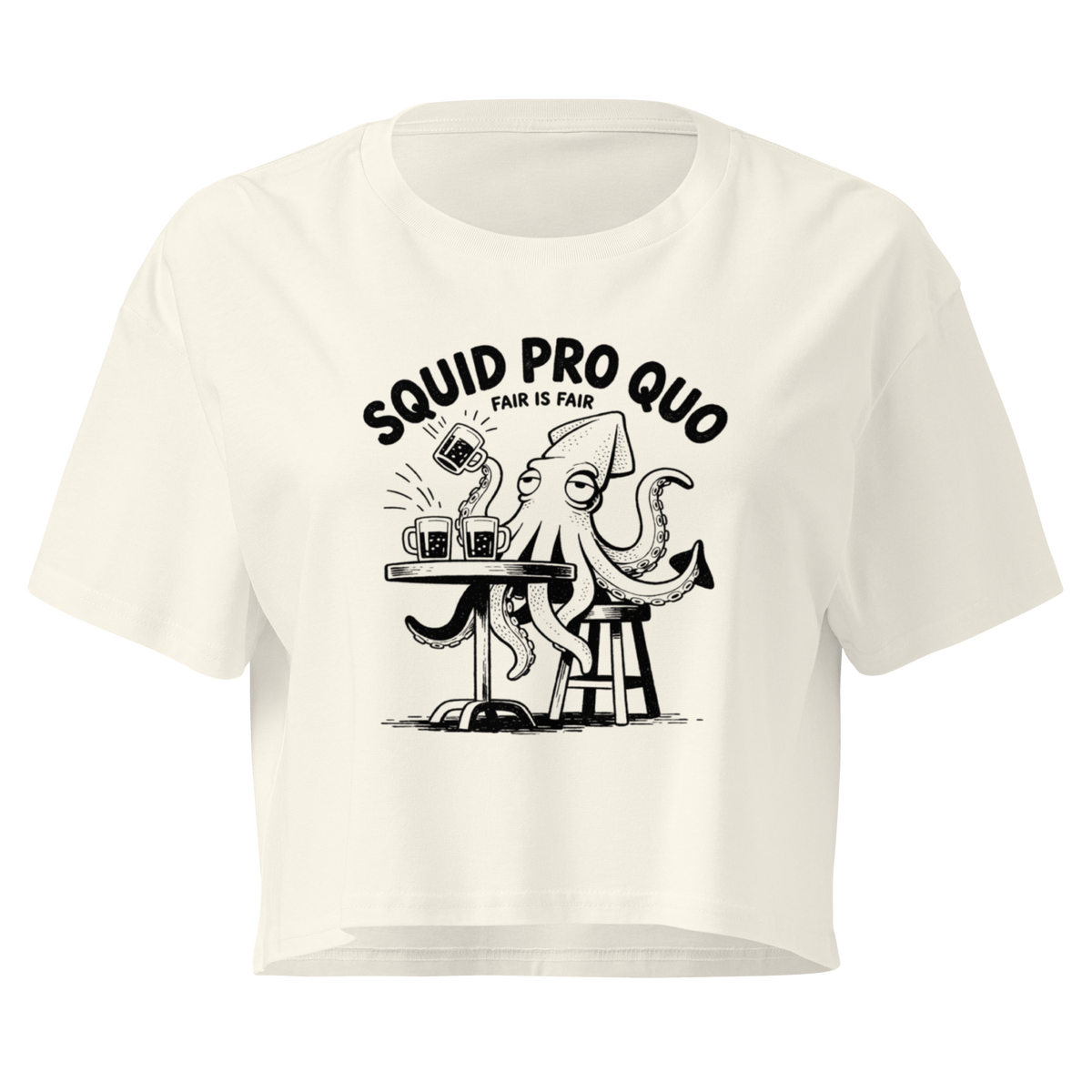 Squid Pro Quo Relaxed Crop Top