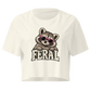 Feral Raccoon Relaxed Crop Top