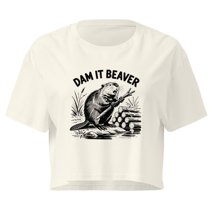 Dam It Beaver Relaxed Crop Top