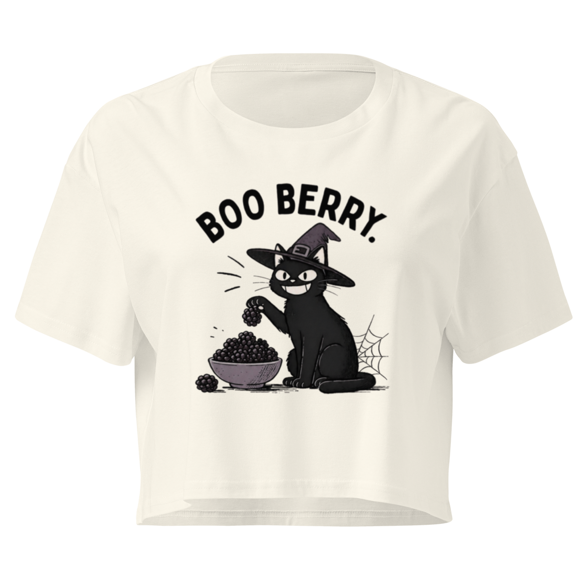 Boo Berry Crop Top in Natural, front