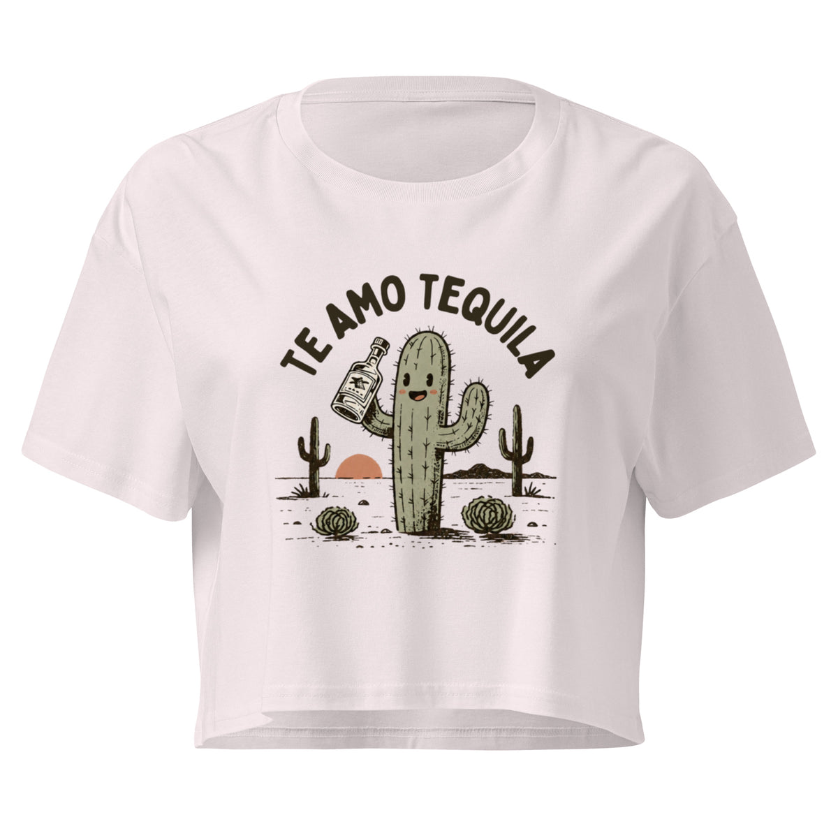 Te Amo Tequila Relaxed Crop Top