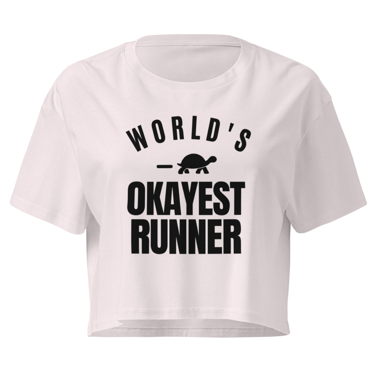 World's Okayest Runner Relaxed Crop Top
