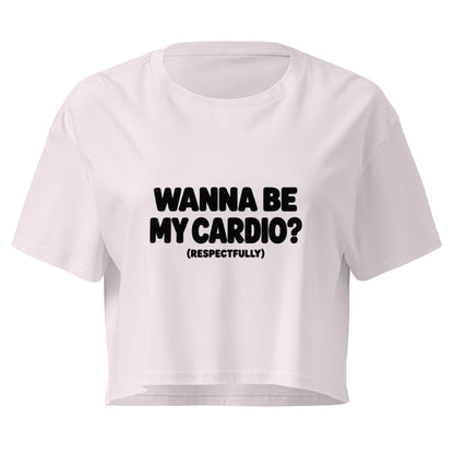 Wanna Be My Cardio? Relaxed Crop Top