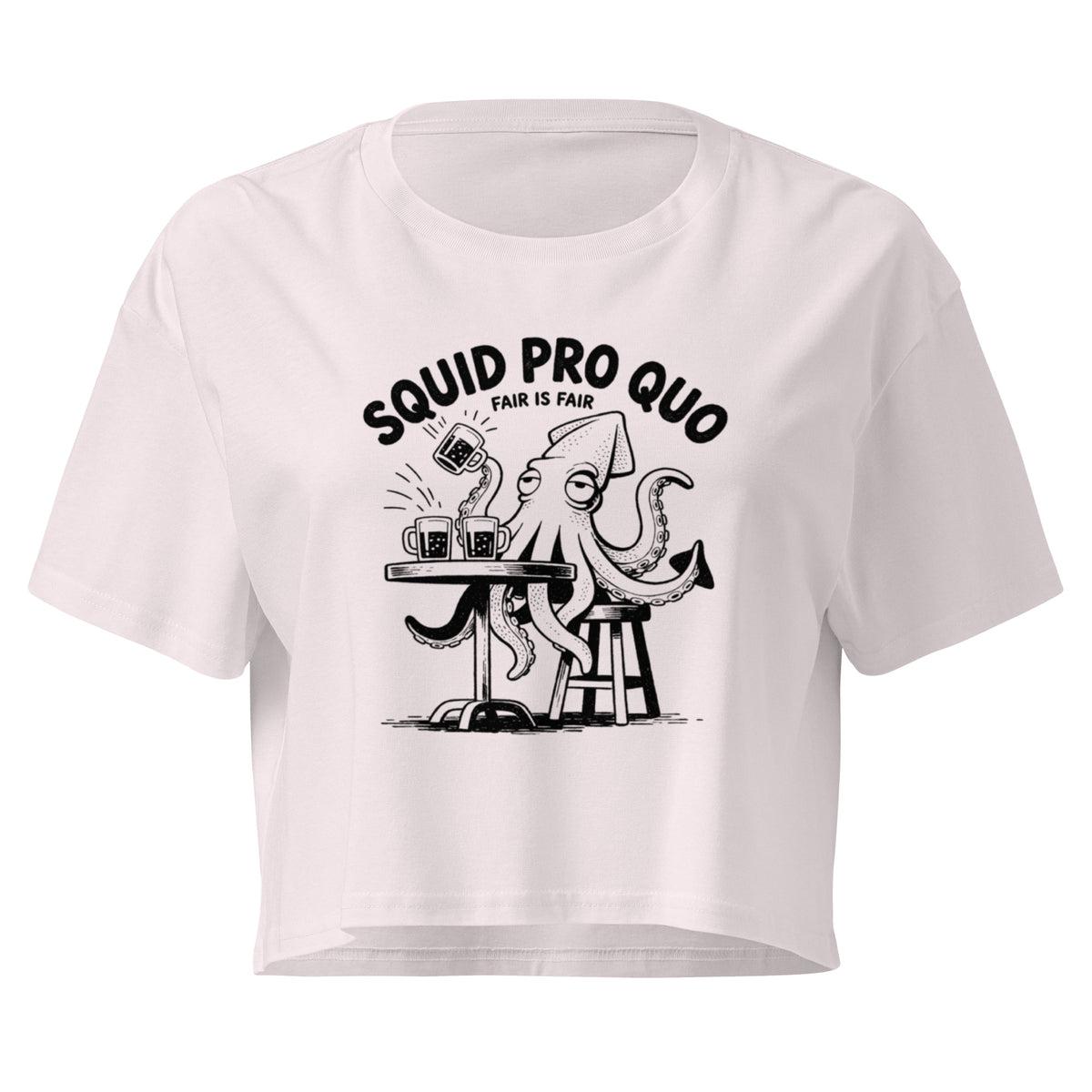 Squid Pro Quo Relaxed Crop Top