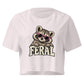 Feral Raccoon Relaxed Crop Top