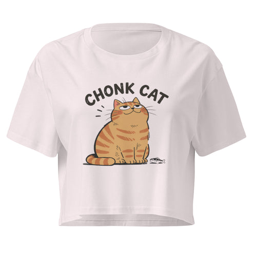 Chonk Cat Relaxed Crop Top