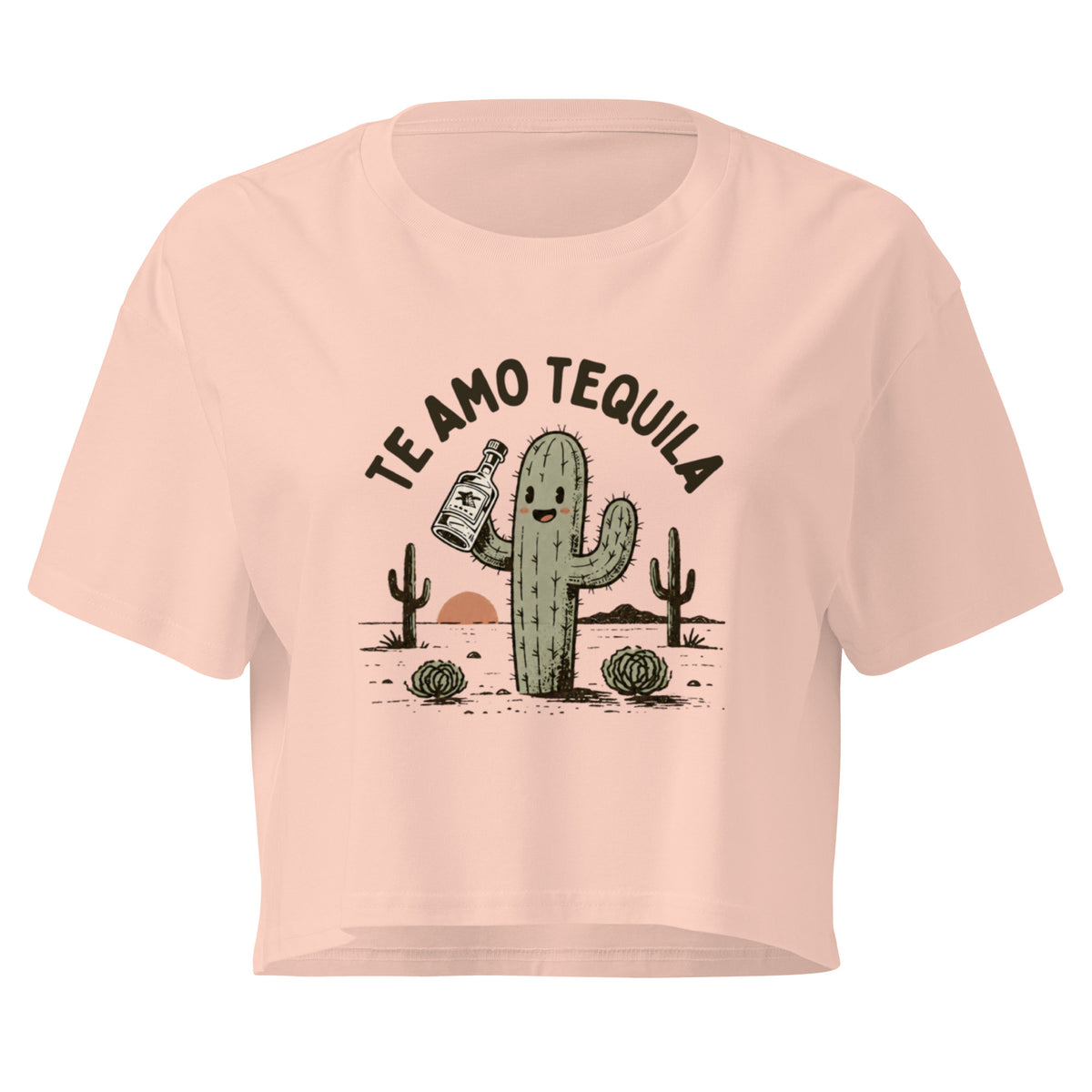 Te Amo Tequila Relaxed Crop Top