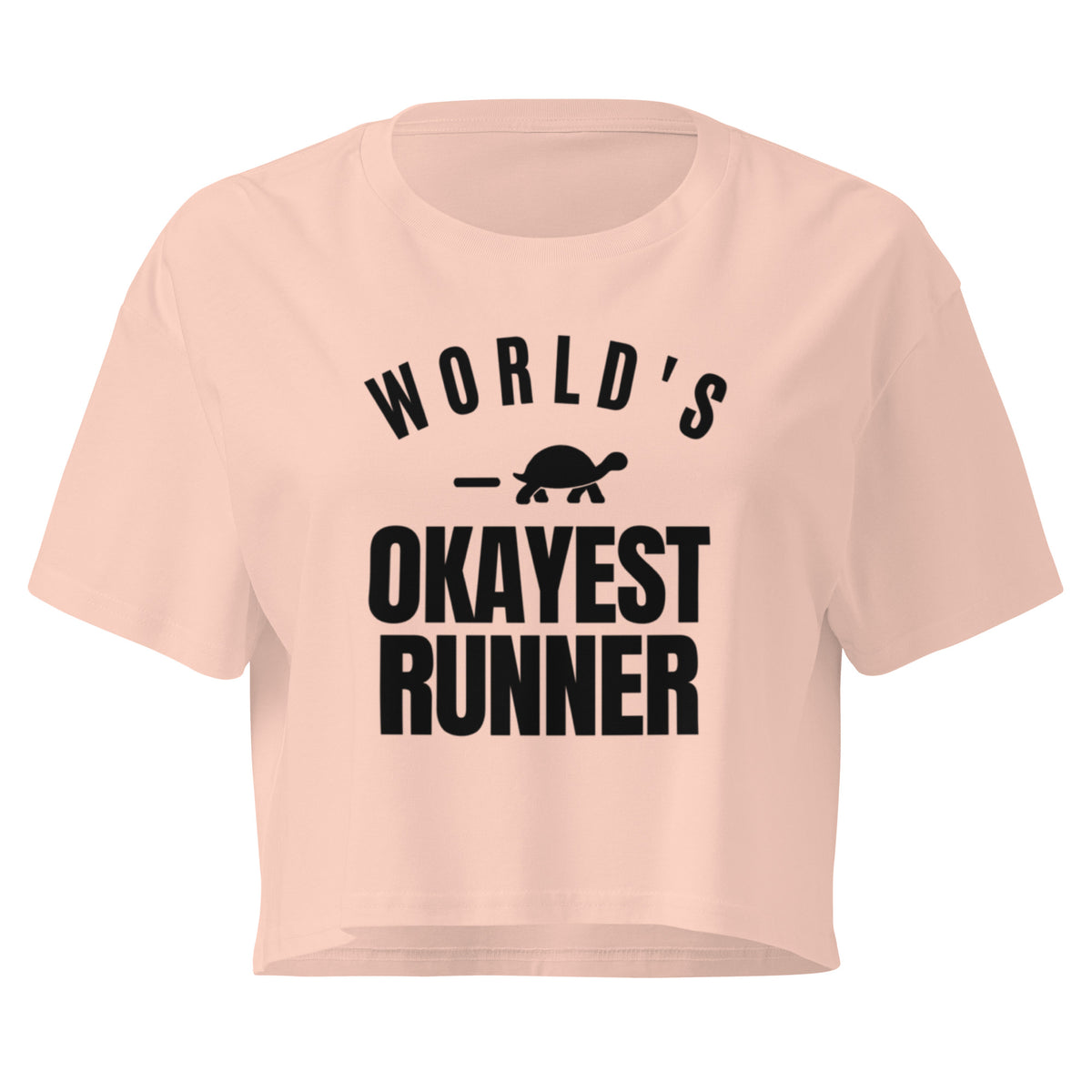 World's Okayest Runner Relaxed Crop Top