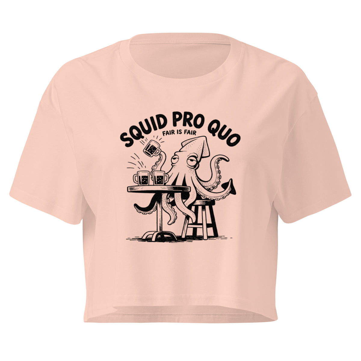 Squid Pro Quo Relaxed Crop Top