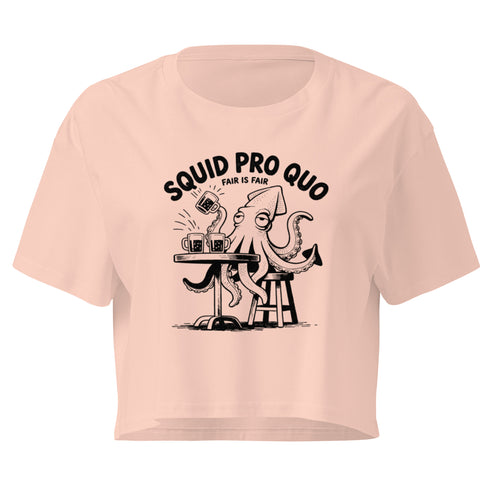 Squid Pro Quo Relaxed Crop Top