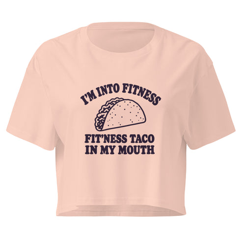 Fit’ness Taco in My Mouth Relaxed Crop Top