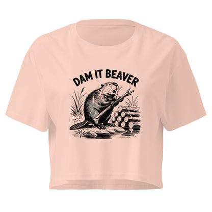 Dam It Beaver Relaxed Crop Top