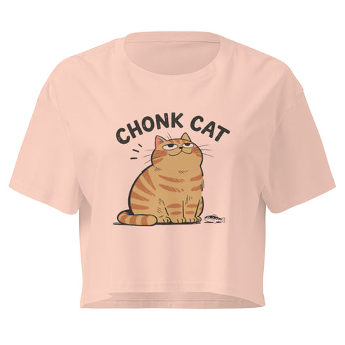 Chonk Cat Relaxed Crop Top