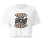 Trash Talker Relaxed Crop Top - White