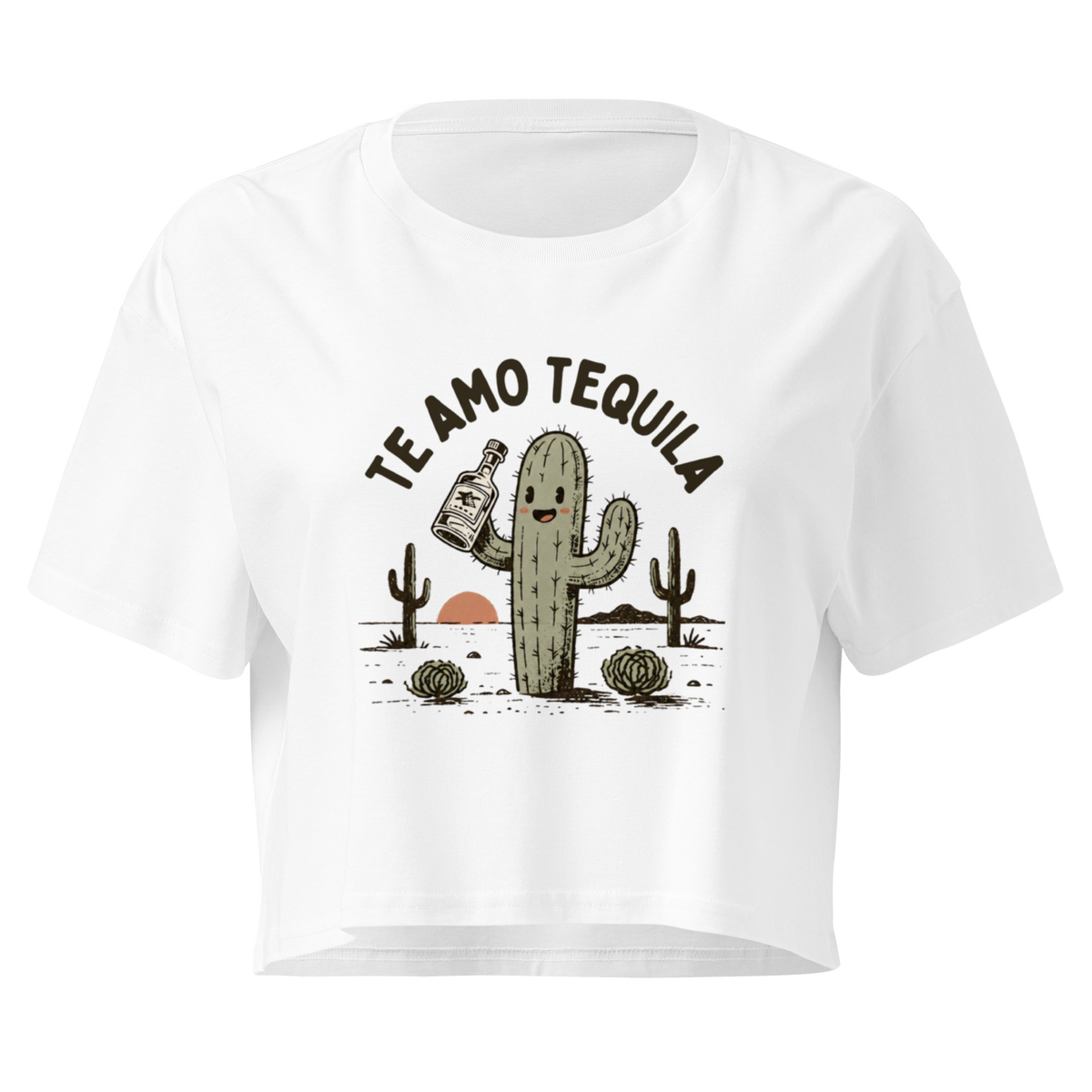 Te Amo Tequila Relaxed Crop Top