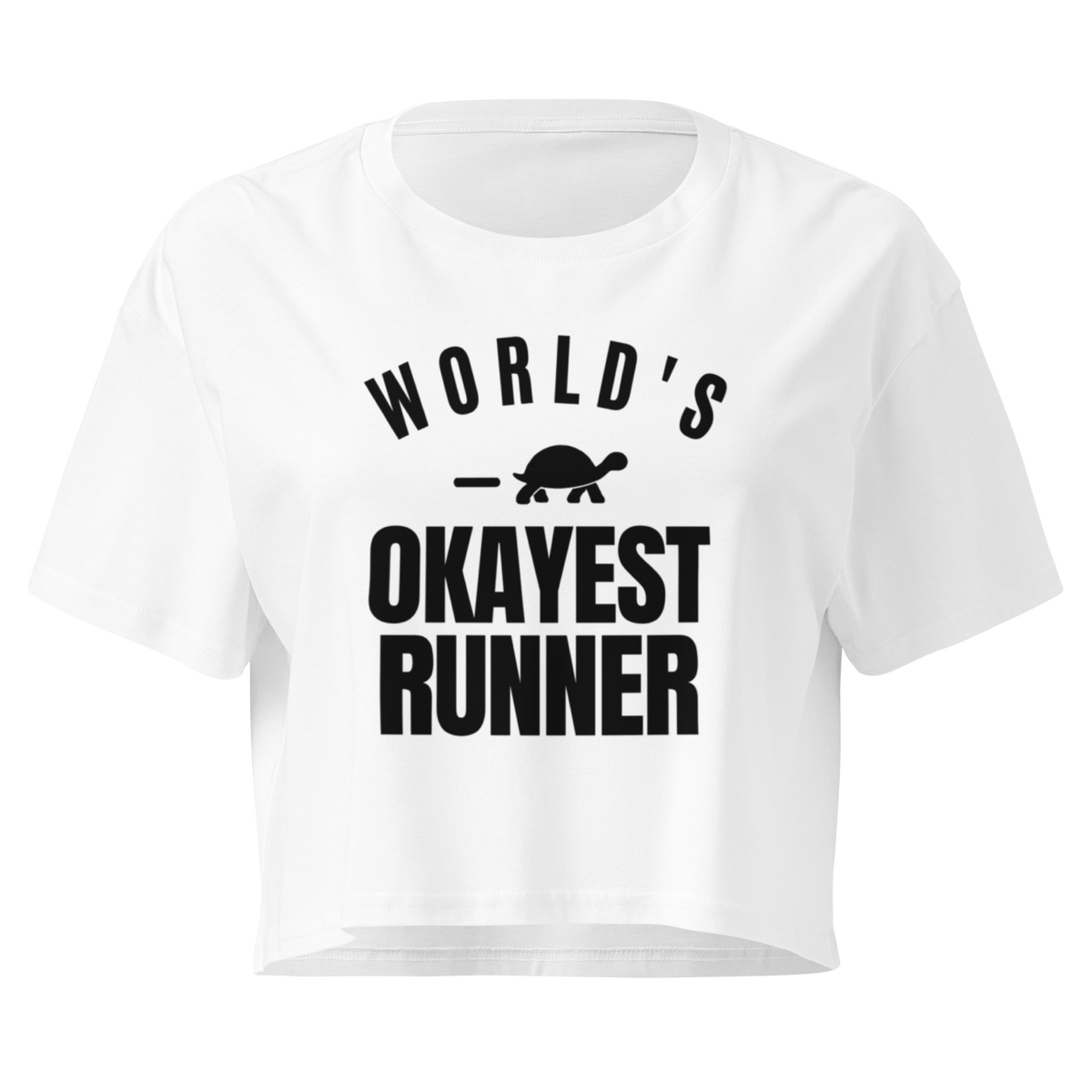 World's Okayest Runner Relaxed Crop Top