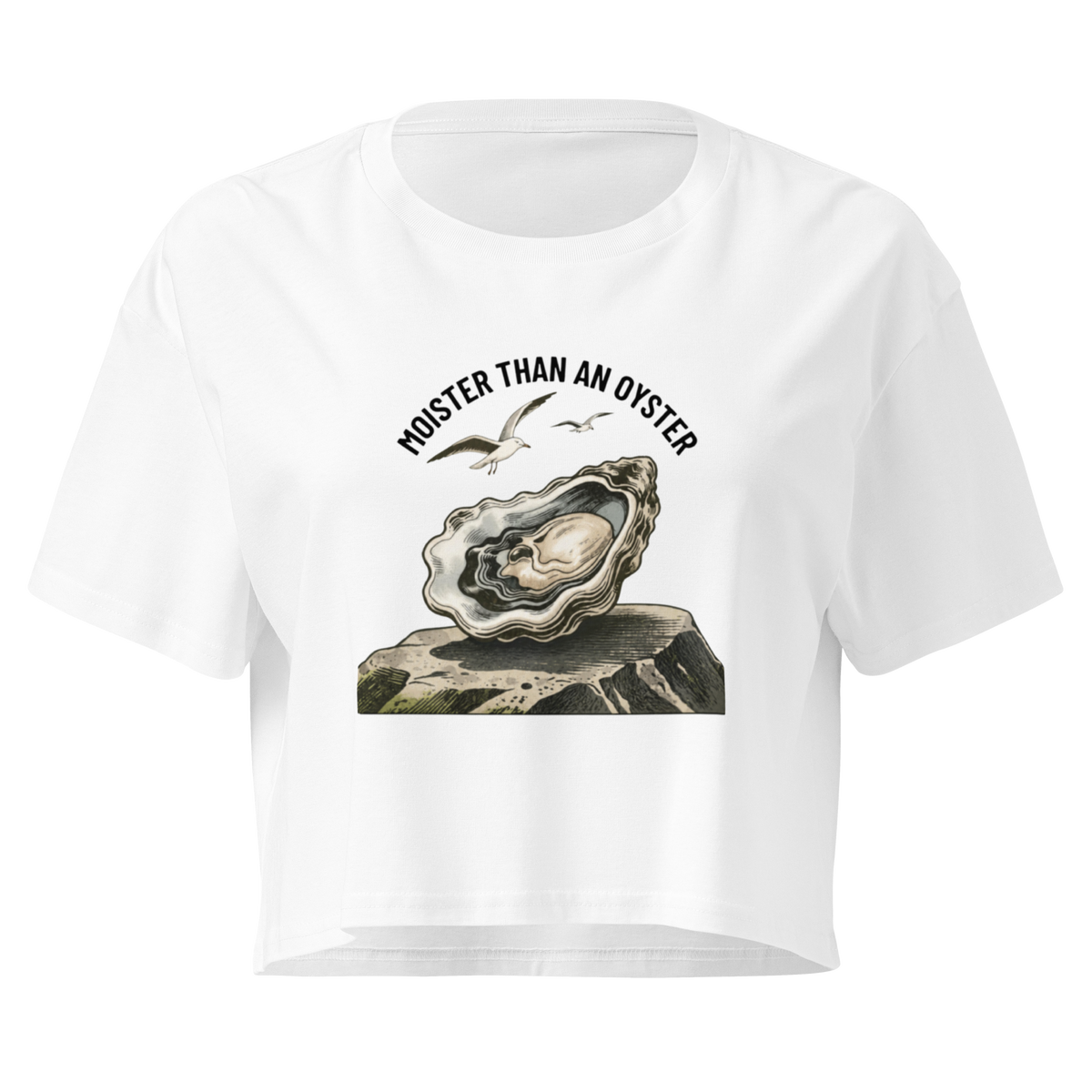 Moister Than an Oyster Relaxed Crop Top