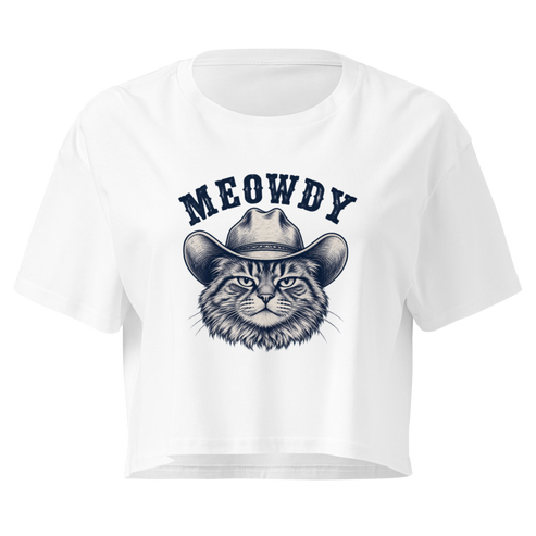 Meowdy Relaxed Crop Top