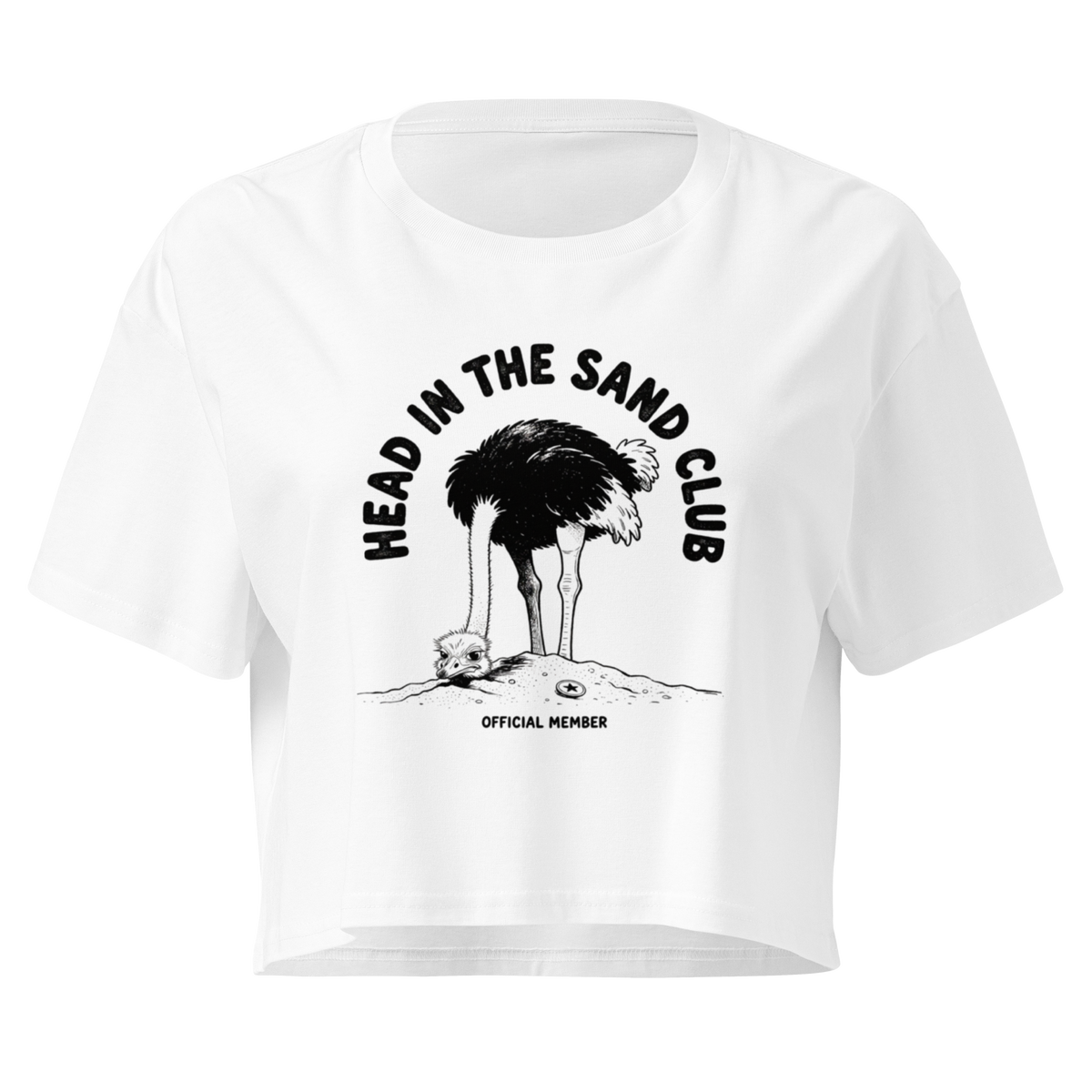 Head in the Sand Club Relaxed Crop Top
