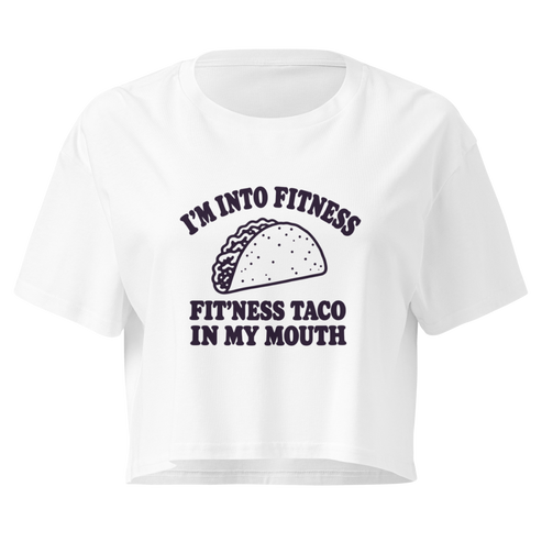 Fit’ness Taco in My Mouth Relaxed Crop Top