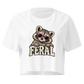 Feral Raccoon Relaxed Crop Top