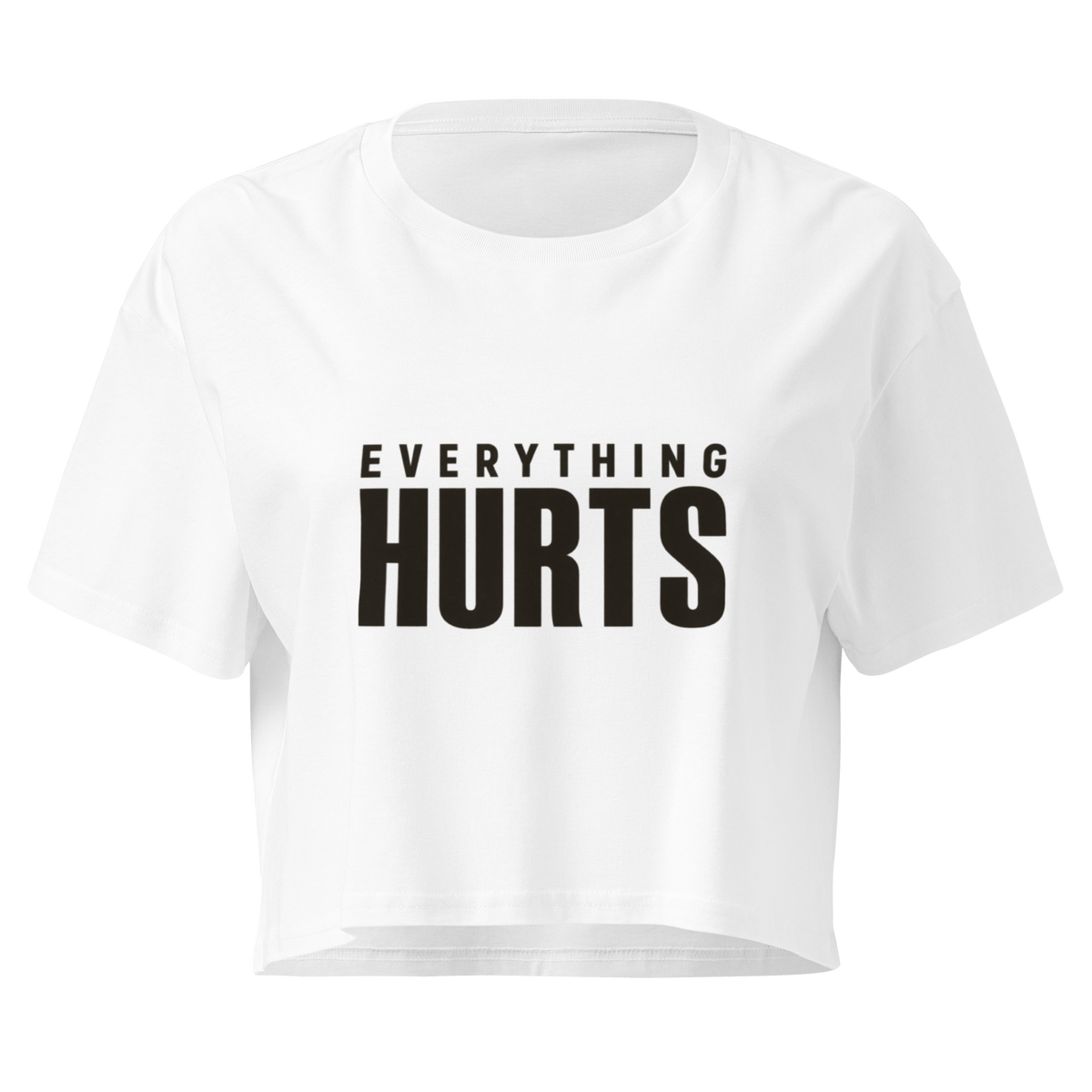 Everything Hurts Relaxed Crop Top