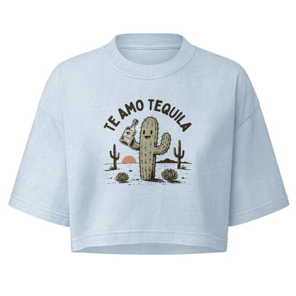 Te Amo Tequila Boxy Crop Top