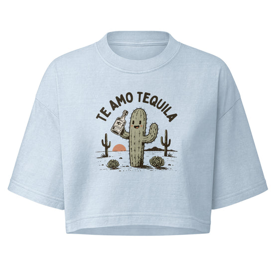 Te Amo Tequila Boxy Crop Top