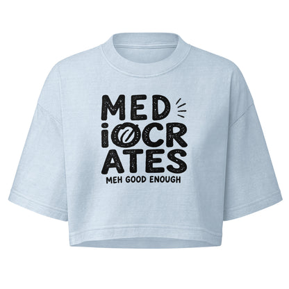 Mediocrates Boxy Crop Top