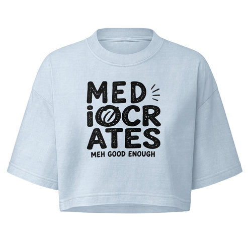 Mediocrates Boxy Crop Top