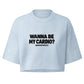 Wanna Be My Cardio? Boxy Crop Top