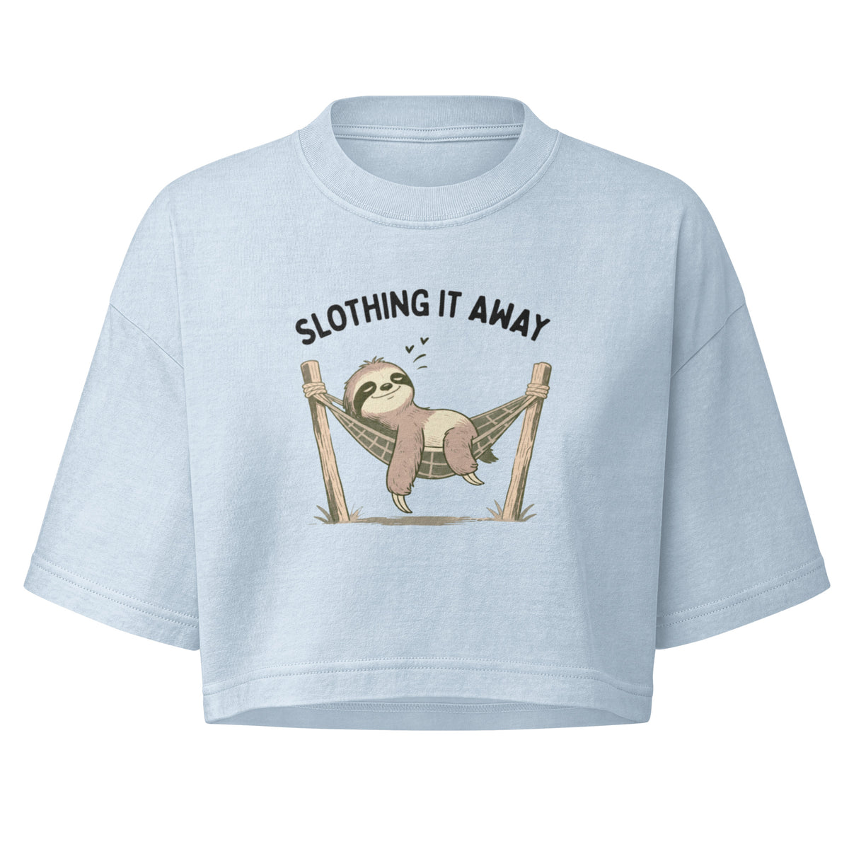Slothing It Away Boxy Crop Top