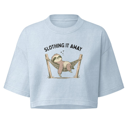 Slothing It Away Boxy Crop Top
