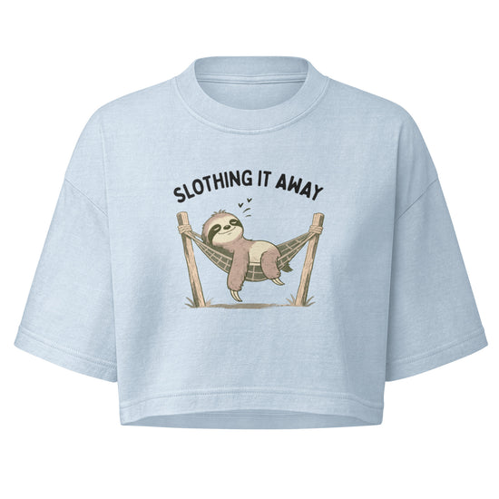 Slothing It Away Boxy Crop Top