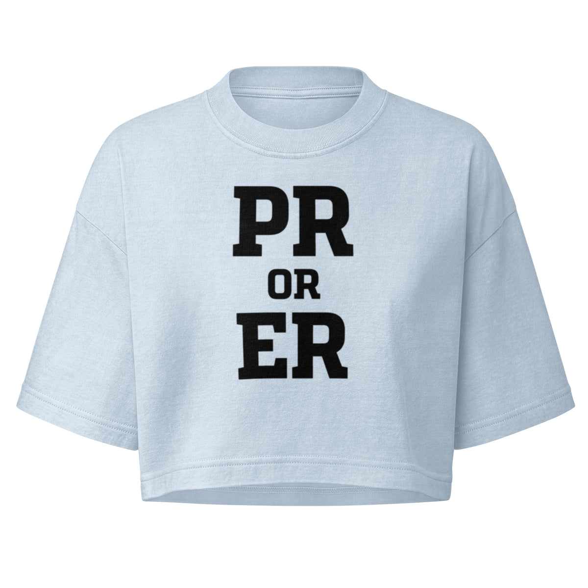 PR or ER Boxy Crop Top