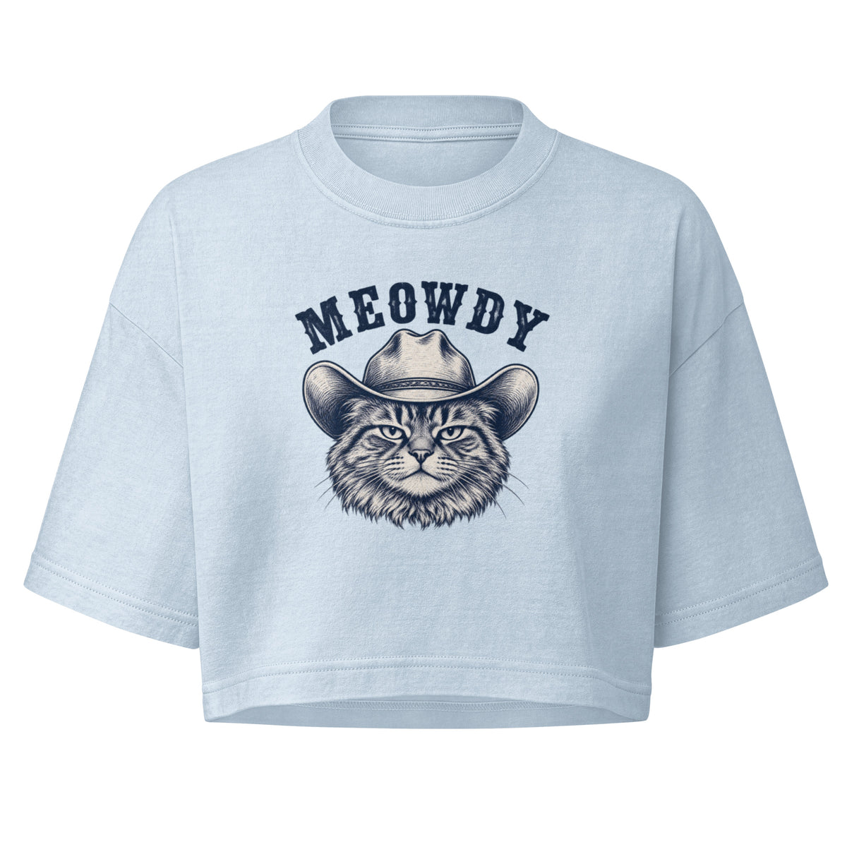 Meowdy Boxy Crop Top