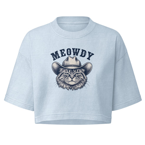 Meowdy Boxy Crop Top