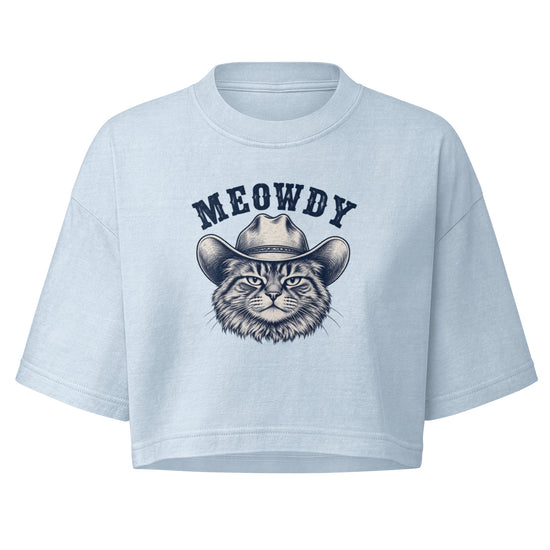 Meowdy Boxy Crop Top
