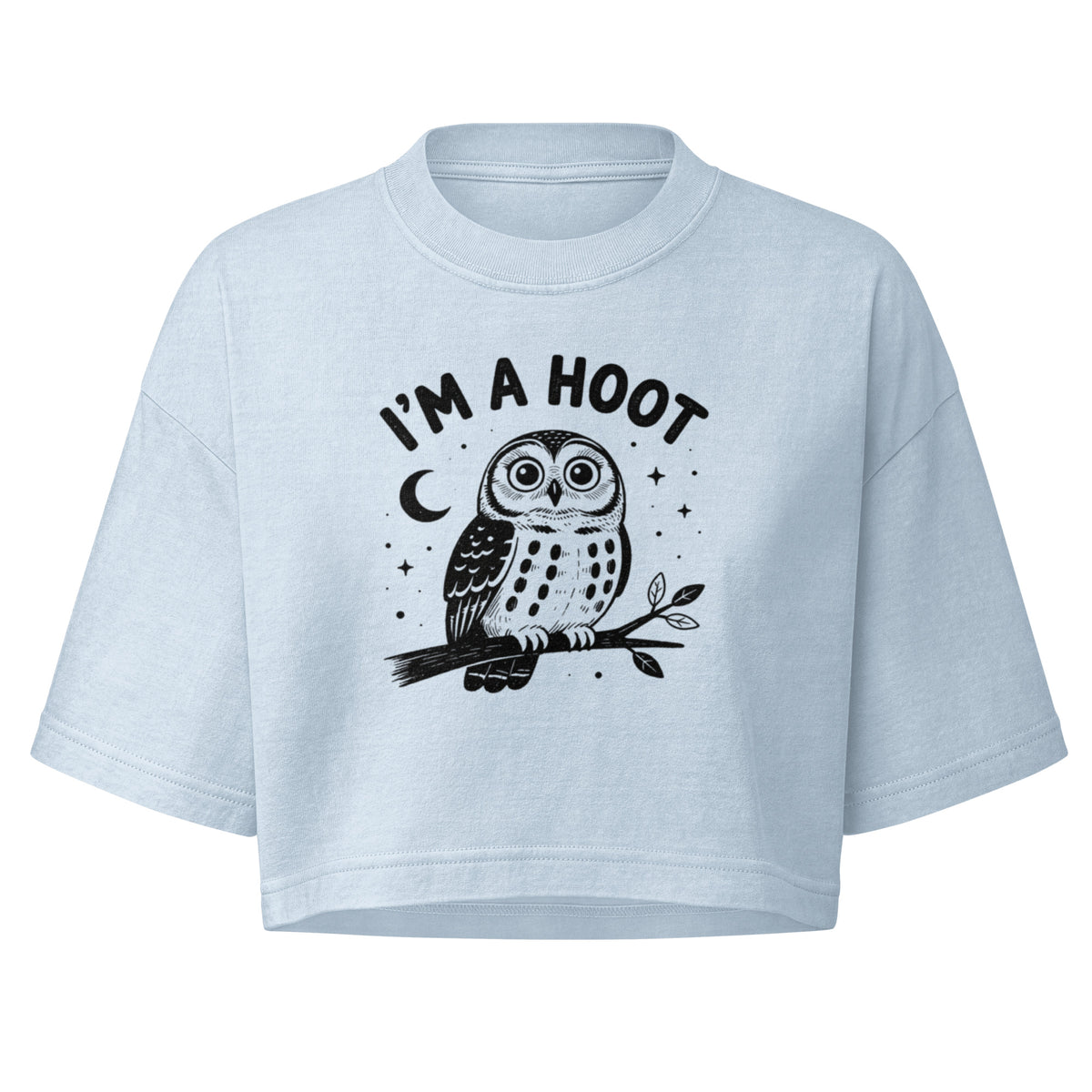 I'm a Hoot Boxy Crop Top