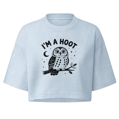 I'm a Hoot Boxy Crop Top