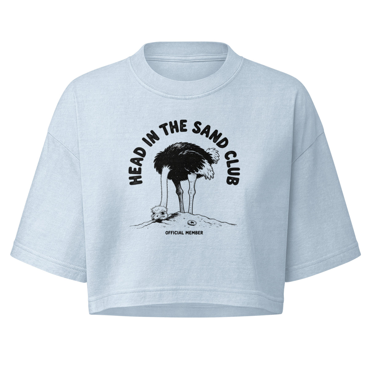 Head in the Sand Club Boxy Crop Top