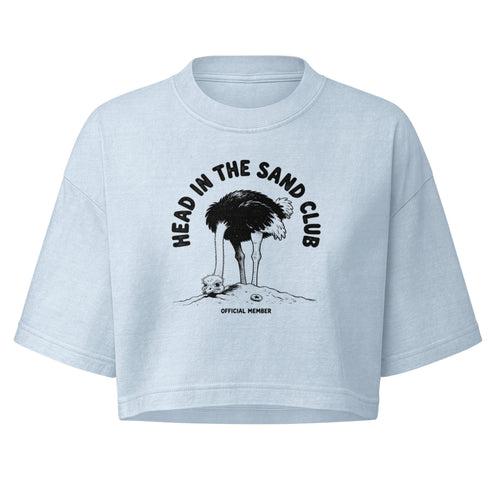 Head in the Sand Club Boxy Crop Top