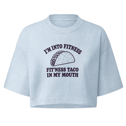 Fit’ness Taco in My Mouth Boxy Crop Top
