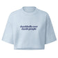 Dumbbells Over Dumb People Boxy Crop Top