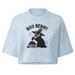 Boo Berry Crop Top in Light Washed Denim, front